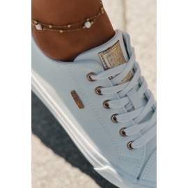 Women's sneakers with eco leather big star rr274748 white 1 Women's sneakers with eco leather big star rr274748 white 1