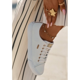 Women's sneakers with eco leather big star rr274748 white 2 Women's sneakers with eco leather big star rr274748 white 2