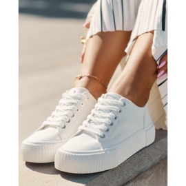 Women's material sneakers big star rr274405 white 2