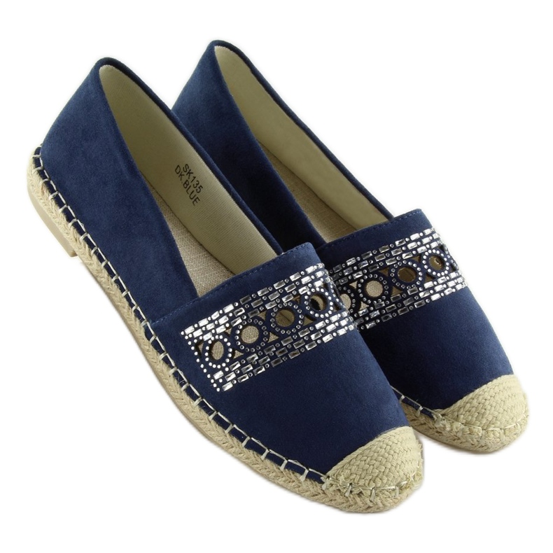 Navy blue espadrilles SK135 DK.BLUE 2 Navy blue espadrilles SK135 DK.BLUE 2