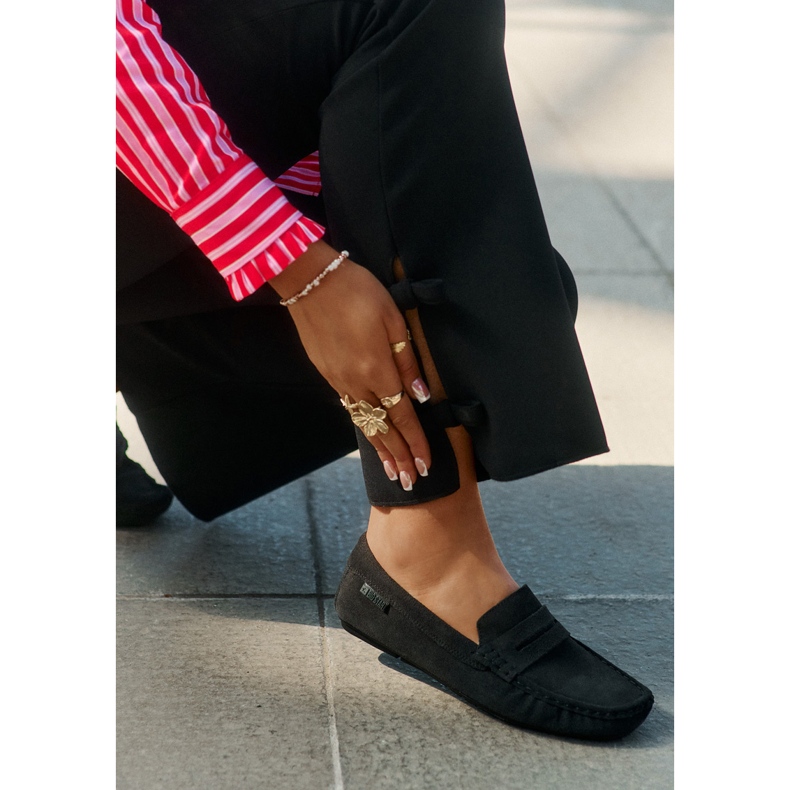 Women's suede loafers big star rr274948 black 2 Women's suede loafers big star rr274948 black 2