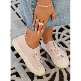 Women's big star rr274732 light pink sneakers 2
