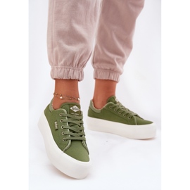 Women's sneakers on the Lee Cooper LCW-25-31-3449L Platform green 2