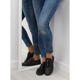 Black women's soft sneakers NB190P Black 2
