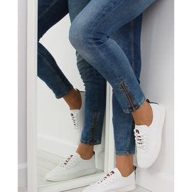 Women's white soft sneakers 1