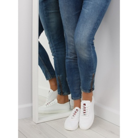 Women's white soft sneakers 2