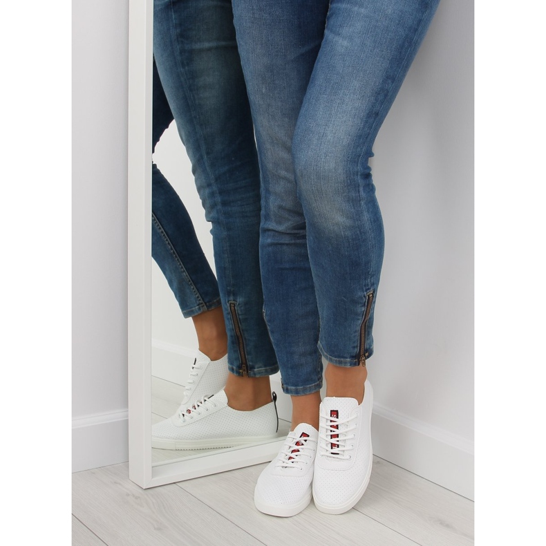 Women's white soft sneakers 2