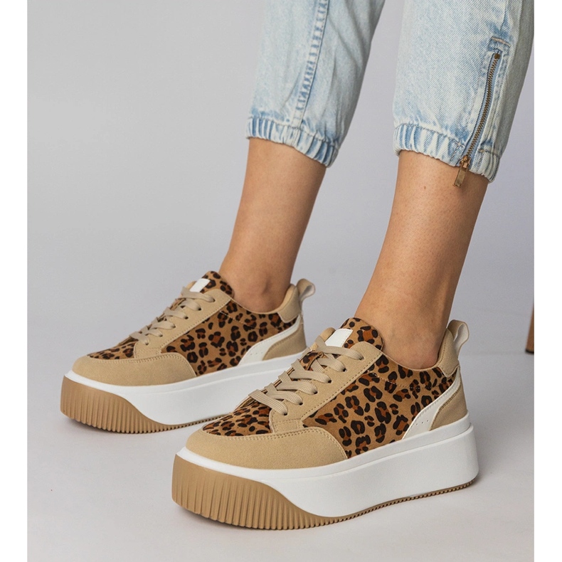 Women's leopard sneakers from ekozamszu brown 1 Women's leopard sneakers from ekozamszu brown 1