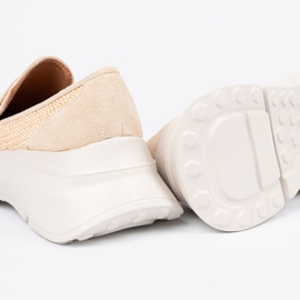 Seastar Light beige shoes on a thick sole 1 Seastar Light beige shoes on a thick sole 1