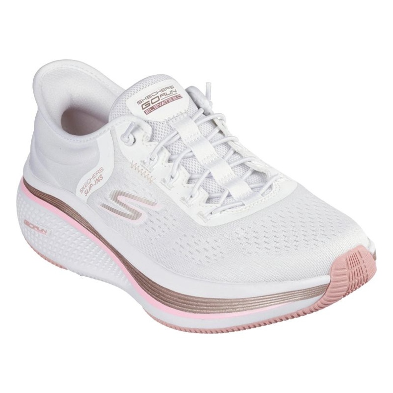 Skechers Slip-Inss Go Run Elevate 2.0-Banyan 129006-WPK shoes white 1