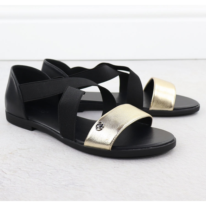 EVento Women's sandals with black erasers 3884 2