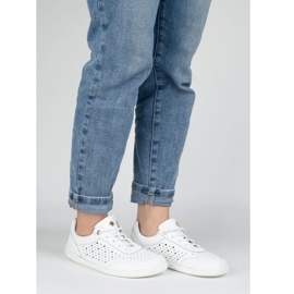 Olivier Women's barefoot minimalist sneakers 1769pol openwork white 1
