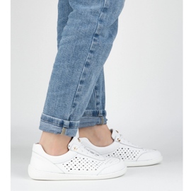 Olivier Women's barefoot minimalist sneakers 1769pol openwork white 2