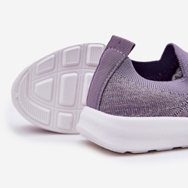 Children's inserted violet sports shoes purple 2