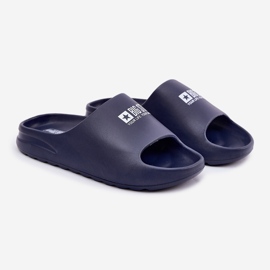 Men's foam slippers with the Big Star RR174A014 navy blue logo 1 Men's foam slippers with the Big Star RR174A014 navy blue logo 1