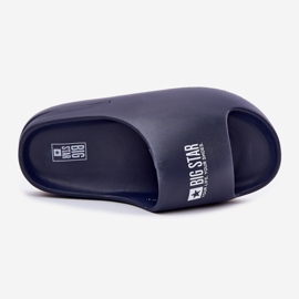 Men's foam slippers with the Big Star RR174A014 navy blue logo 2 Men's foam slippers with the Big Star RR174A014 navy blue logo 2