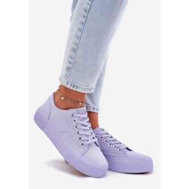 Big star rr274406 women's material sneakers purple 1