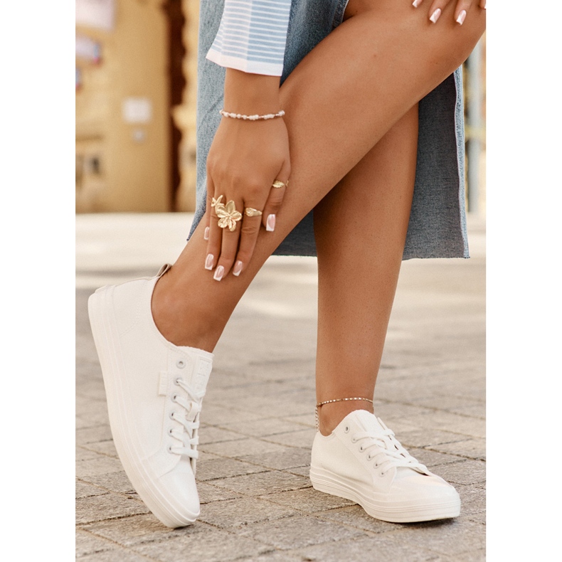 Women's big star rr274730 white sneakers 2 Women's big star rr274730 white sneakers 2