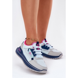 Women's sports shoes on the platform Big Star RR274A225 Hi-Polish blue system 2