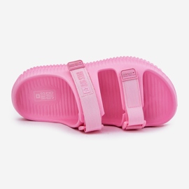 Women's foam flip flops with Big Star RR274A528 pink Velcro 2