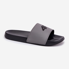Men's slippers 4f 4FRMM00FSLIM011-25S gray grey 5