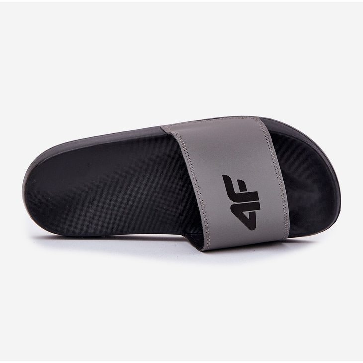 Men's slippers 4f 4FRMM00FSLIM011-25S gray grey 1