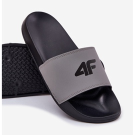 Men's slippers 4f 4FRMM00FSLIM011-25S gray grey 3