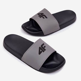 Men's slippers 4f 4FRMM00FSLIM011-25S gray grey 4