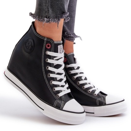 Women's Wedge Sneakers Cross Jeans NN2R4005 Black 6 Women's Wedge Sneakers Cross Jeans NN2R4005 Black 6