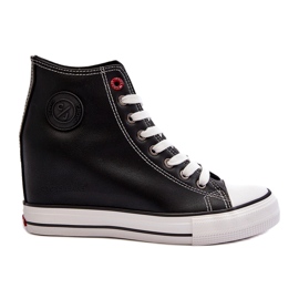 Women's Wedge Sneakers Cross Jeans NN2R4005 Black 1 Women's Wedge Sneakers Cross Jeans NN2R4005 Black 1