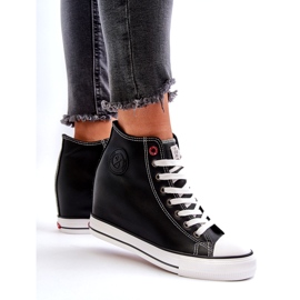 Women's Wedge Sneakers Cross Jeans NN2R4005 Black 3
