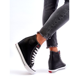 Women's Wedge Sneakers Cross Jeans NN2R4005 Black 4 Women's Wedge Sneakers Cross Jeans NN2R4005 Black 4