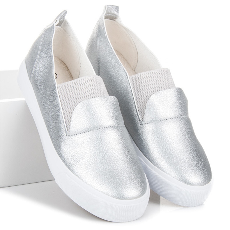 L&H Silver Slipons grey 2