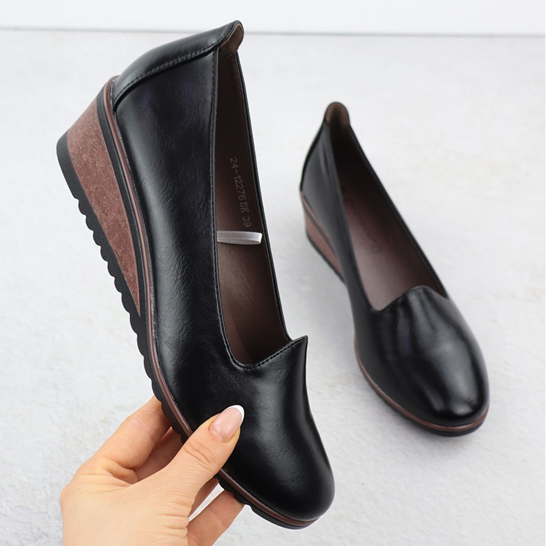 Shoes for wedges black potocki sz12276 1