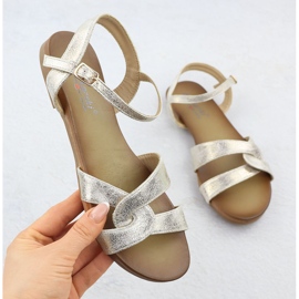 S.Barski Women's Sandals Złote S. Barski KV51-022 golden 1 S.Barski Women's Sandals Złote S. Barski KV51-022 golden 1