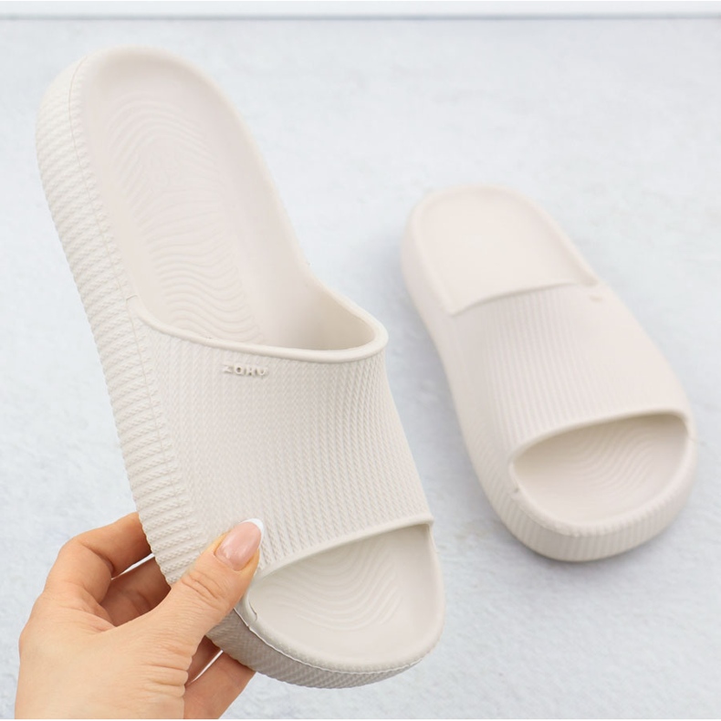 Women's flip -flops pool beach beach Zaxy RR285048 creamy 1 Women's flip -flops pool beach beach Zaxy RR285048 creamy 1