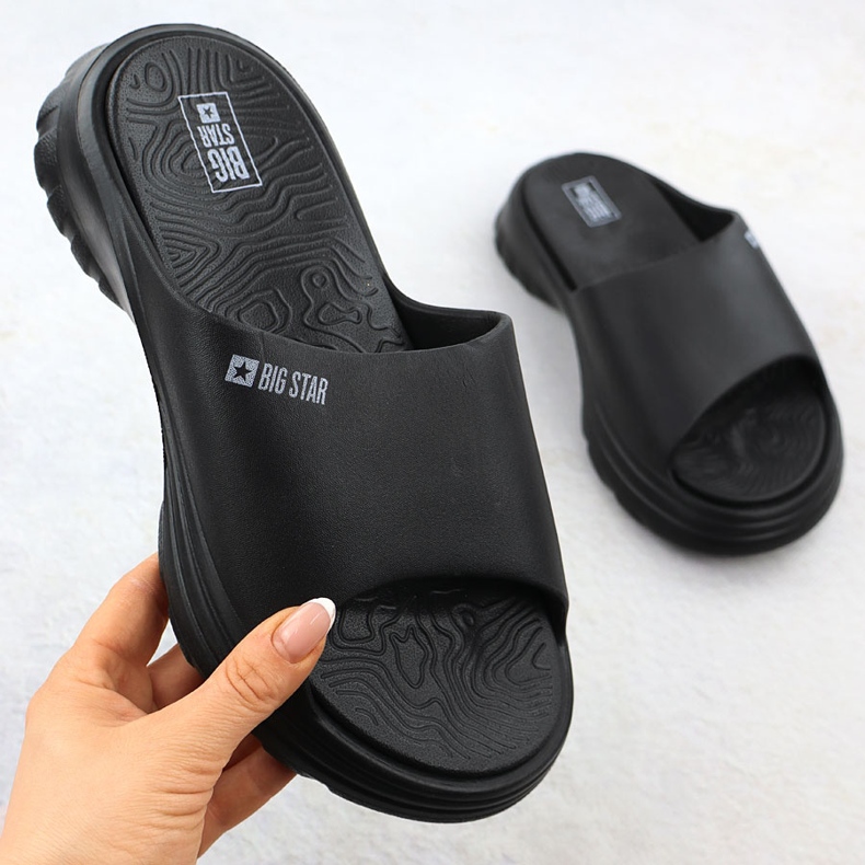 Women's sports kapki on a thick sole black big star rr274a577 1