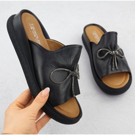 Women's leather Summer Summies Black T.Sokolski L25-154 1