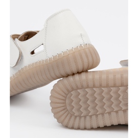 Seastar Women's openwork shoes with Velcro white 2