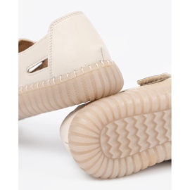 Seastar Women's openwork shoes with beige 2