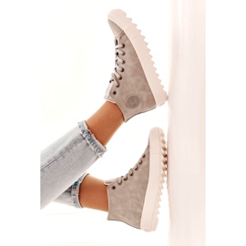 Women's Big Star Sneakers High Insulated Gray EE274114 grey 3 Women's Big Star Sneakers High Insulated Gray EE274114 grey 3