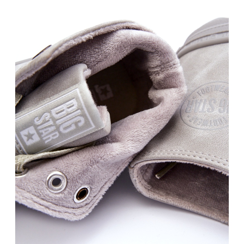 Women's Big Star Sneakers High Insulated Gray EE274114 grey 1 Women's Big Star Sneakers High Insulated Gray EE274114 grey 1