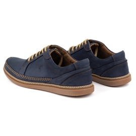 Antex Men's leather shoes casual model 313gt navy blue 3 Antex Men's leather shoes casual model 313gt navy blue 3