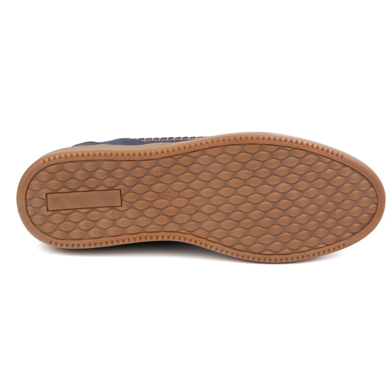 Antex Men's leather shoes casual model 313gt navy blue 4 Antex Men's leather shoes casual model 313gt navy blue 4