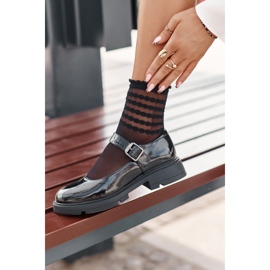 Varnished women's shoes with black Vinceza 62179 belt 4