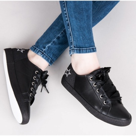 L&H Sneakers tied with a ribbon black 1