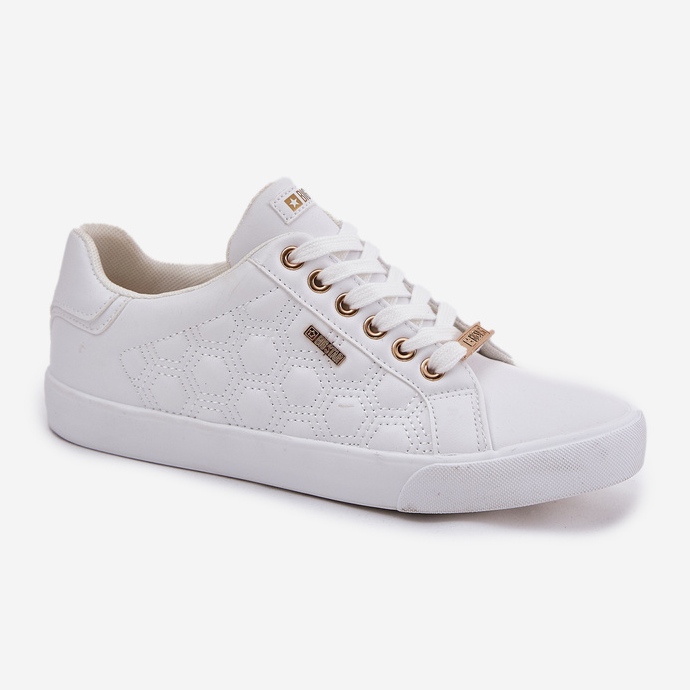 Women's sneakers with eco leather big star rr274322 white 1 Women's sneakers with eco leather big star rr274322 white 1