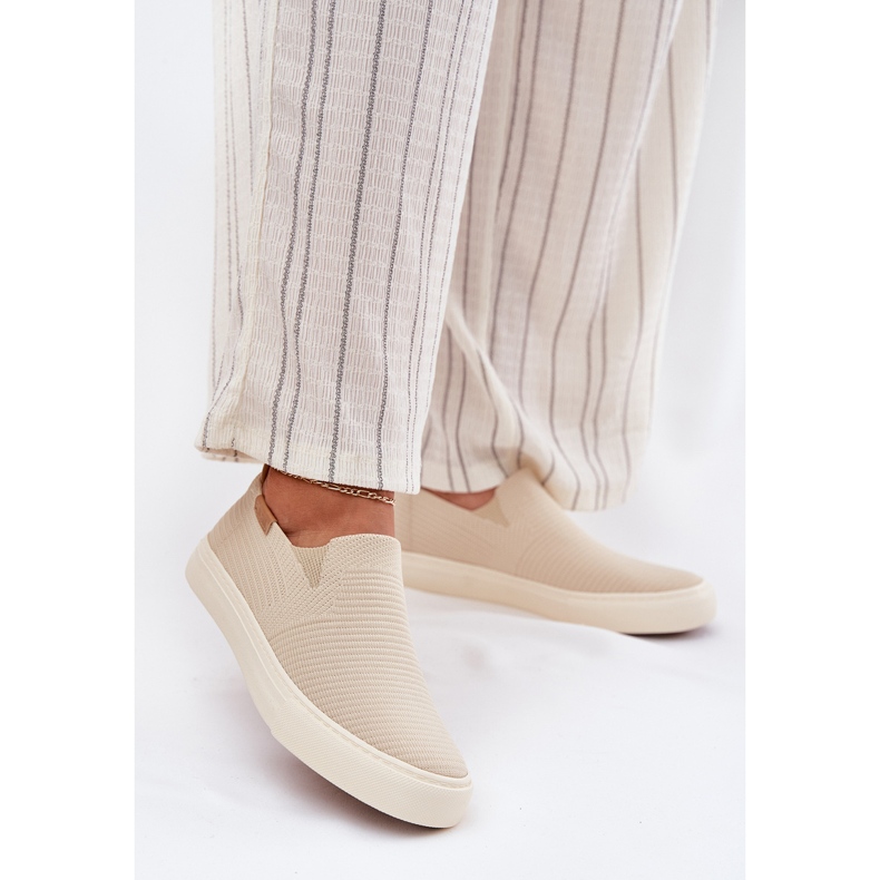 Women's Slip-on Big Star RR274721 beige sneakers 2