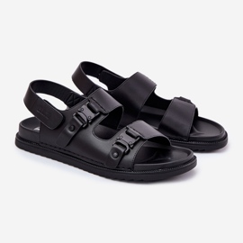 Big Star RR174086 men's leather sandals black 1 Big Star RR174086 men's leather sandals black 1
