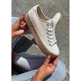 Women's sneakers on the platform with the Lee Cooper LCW-25-02-3284 braid beige 1
